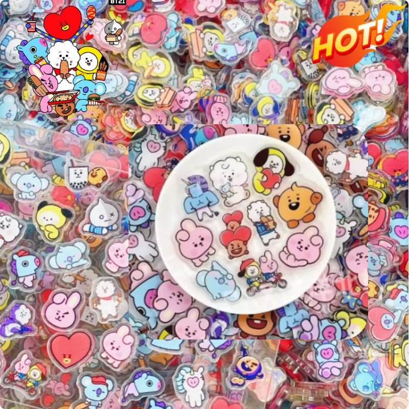 Phone Accessories Toys - 100 Mini BT21 Acrylic Plate DIY