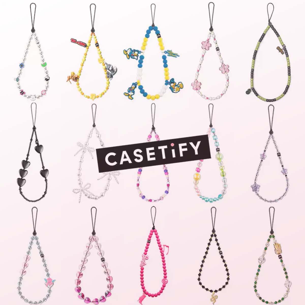 Lanyard Phone Strap - Casetify Miffy Chiikawa Stitch Disney Pearl