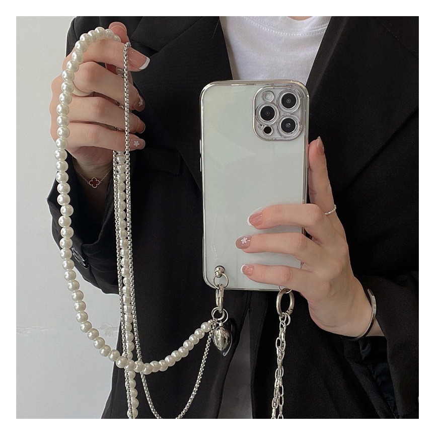 Long Pearl Phone Lanyard Handm - огляд і ціна Phone Accessories Pictures