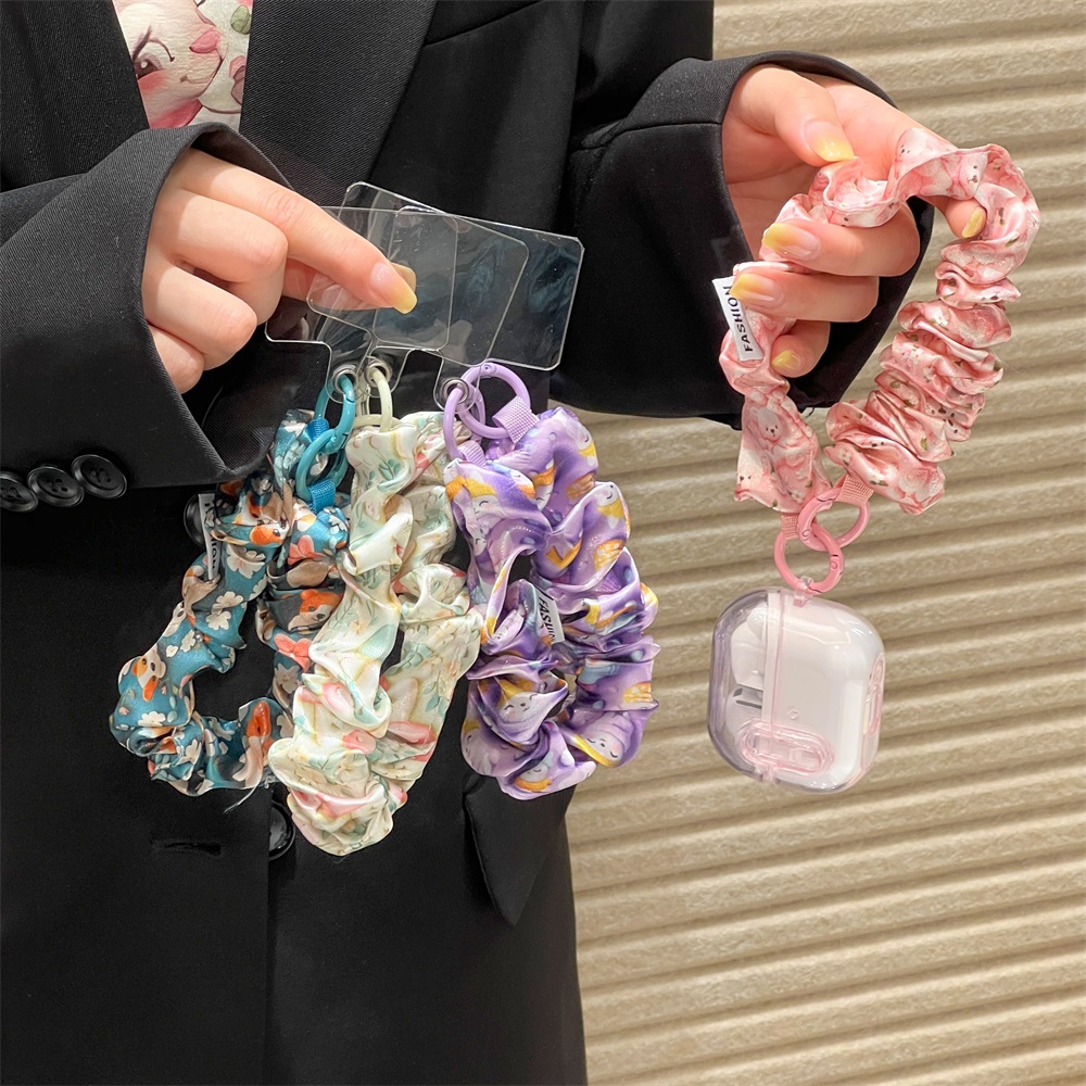 Women Silk Satin Scrunchies Un - огляд і ціна Lanyard Phone Strap