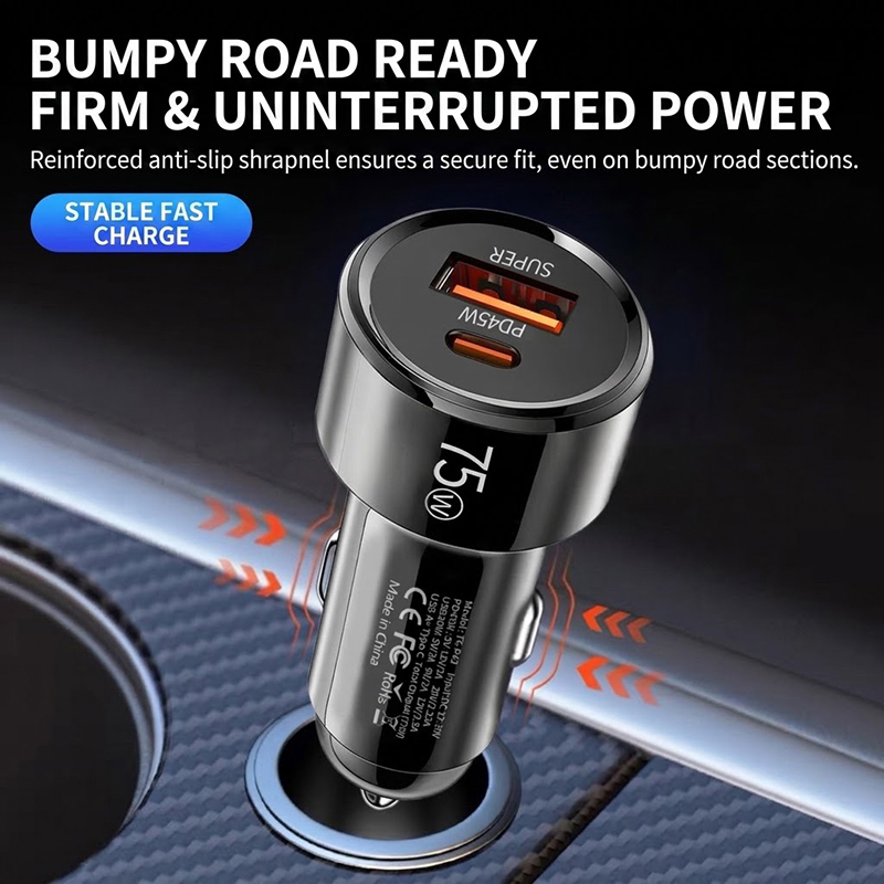 75W Dual Port Car Charger PD 4 - огляд і ціна Usb C Hub