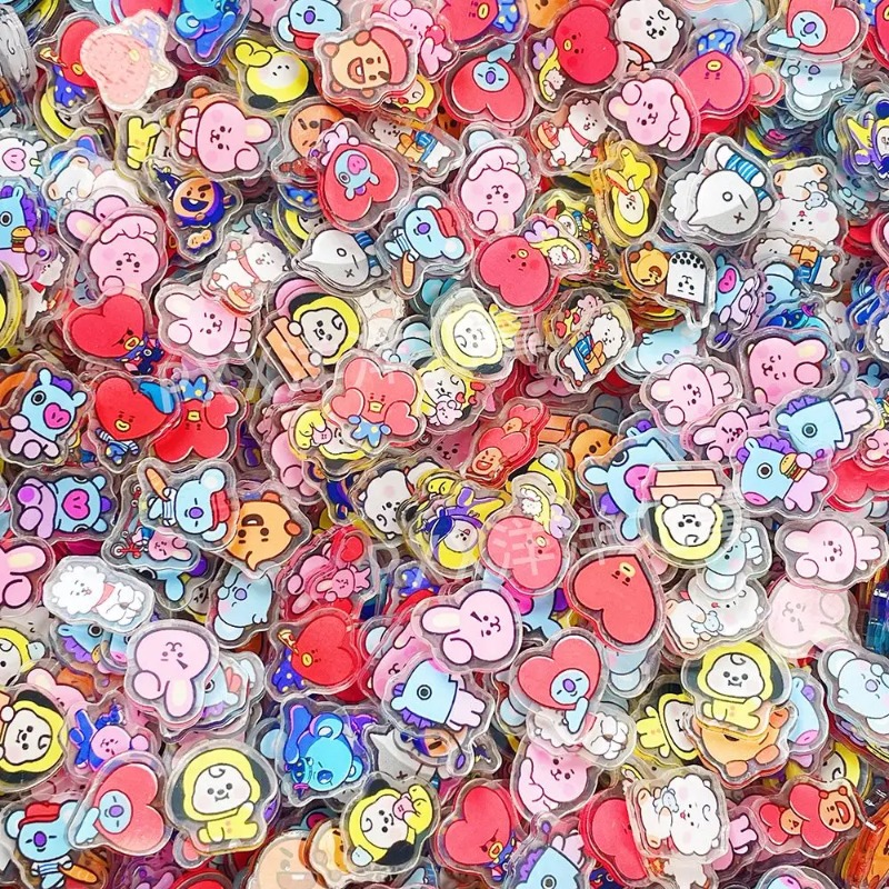60PCS 2CM Kawaii BT21 Acrylic  - огляд і ціна Phone Accessories Toys