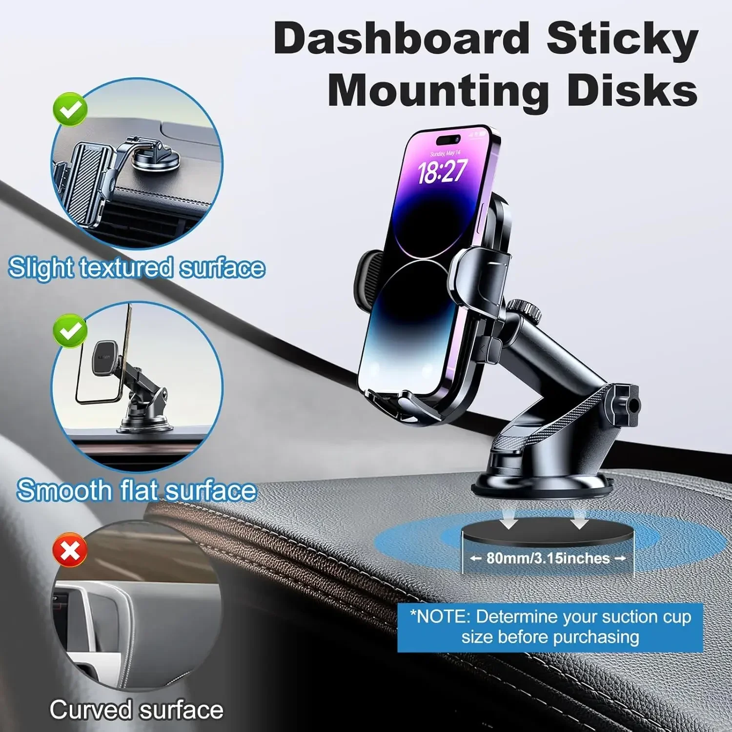 Universal Dashboard Adhesive S - огляд і ціна Quirky Phone Accessories